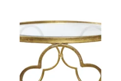 Lalita Metal & Glass Accent Table -Furniture Store 89220 gold metal accent table detail 44