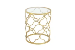 Lalita Metal & Glass Accent Table -Furniture Store 89220 gold metal accent table material 76