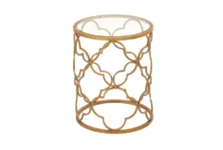 Lalita Metal & Glass Accent Table