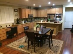 Sutton 48" Square Espresso Counter With Stool Set For 4 -Furniture Store normal 43